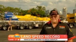 Trevor plans to Slaughter the world land speed record
