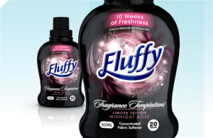 Silver-on-black design helps Fluffy range stand out