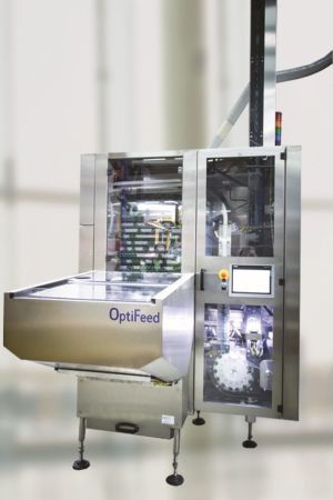Modular feeder handles up to 80,000 caps/hr