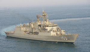 HMAS Stuart hands over maritime operations to HMAS Toowoomba