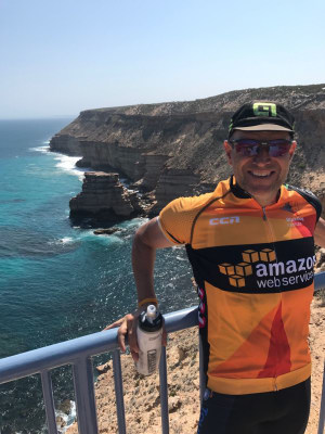 Trafalgar's John Rakic cycles from Perth to Broome