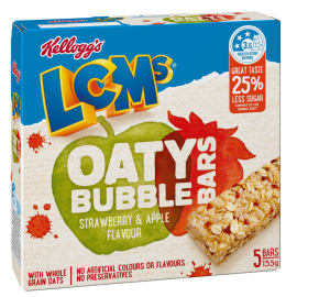 Kellogg cuts sugar content of LCMs bubble bars