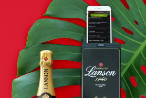 The champagne box that doubles as a music player