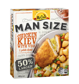 McCain upsizes freezer meals 