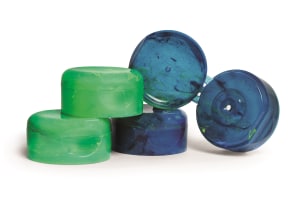 Marble effect makes a statement on tube caps