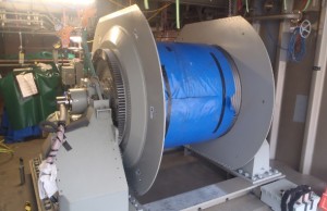 Sonar winch equipment installed on future destroyer