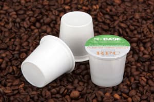 A coffee capsule material made for composting