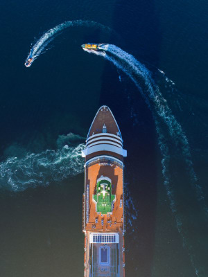 Behind the Lens: Sydney Harbour cruise ship aerial