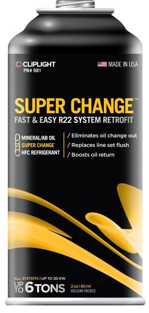 Super Change links refrigerants and oils