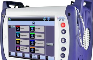 TelecomTest Solutions' robust portable VeEX UX400 test module.