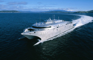 HSV 2 Swift returns to Hobart