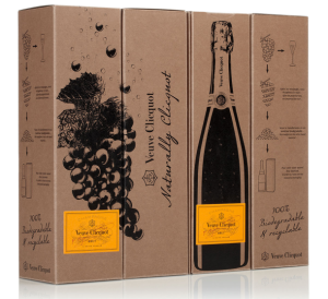 Champagne brand makes a carton of its own grape skins 