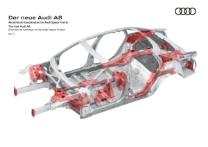 Audi A8 body construction video