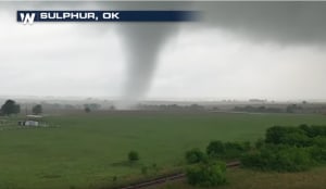 Drone captures incredible close-up tornado footage