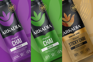 Arkadia introduces bold new packaging