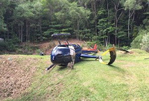 Tailstrike resulted in R44 Roll-over: ATSB