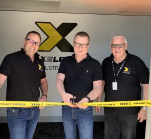 Axelent cuts the ribbon in Adelaide 