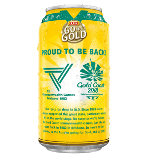 Lion says cheers to Gold Coast games with XXXX cans