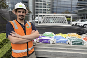 Boral switches from paper to recycled plastic bags