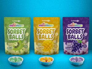 bubbleme sorbet treats hit Woolies