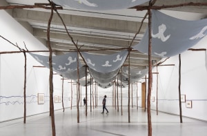 Turpentine trees feature in First Nations exhibition installation
