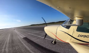 FRIDAY FLYING VIDEO: Smallest Plane on the Largest Runway