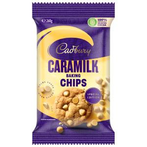 Golden baking with Cadbury Caramilk