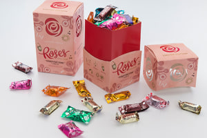Opal, Mondelez develop vertical Cadbury Roses box