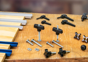 New range: Knobs, bolts, handles and more for jigmaking