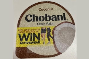 Chobani and Jet partner on innovative on-pack promo