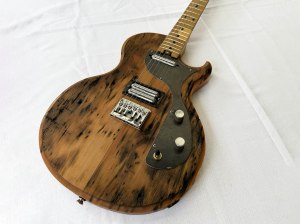 Reimagined with recycled wood: Christopher Bonham's guitars