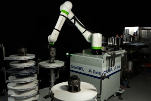 Sidel introduces CoboREEL automated label loading