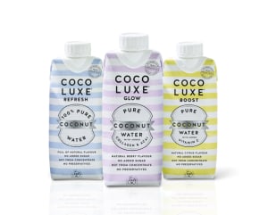Coconut water with a hint of Luxe