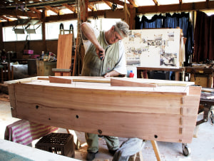 Making Jude's coffin