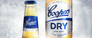 Icy cool design for Coopers' low carb beer packaging