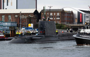 HMS Agamemnon begins sea trials