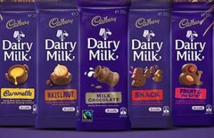 Cadbury's shrinking chocolate bars 