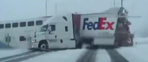 When train met truck