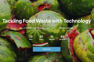 Webinar: Tackling food waste with tech