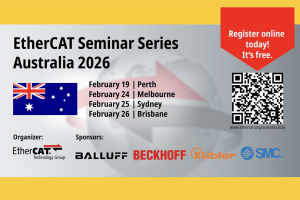 EtherCAT seminars to tour Australia in February