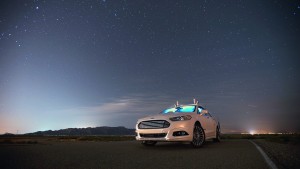 Fusion self-drives in pitch black desert