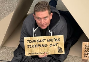 Print bosses in Vinnies CEO Sleepout