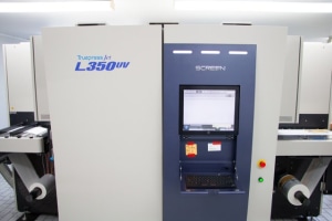 Screen digital label press jets into Unimax