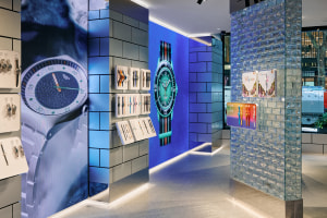 Swatch installs maze at new Melbourne flagship