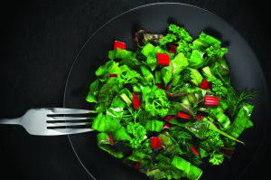 Salad filling turns over a new leaf