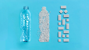 Lego prototypes rPET bricks