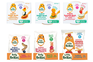 Little Bellies' gold for brand and pack redesign