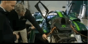Electric Lola racing car video