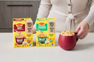 Maggi noodles in a mug means less plastic 