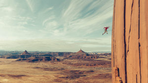 'Breathtaking' photo of falling climber wins Red Bull Illume Image Quest